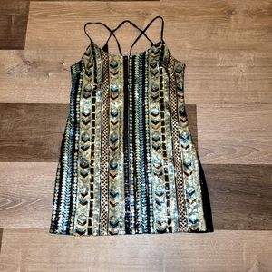 Sequined disco dress